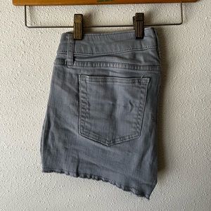 Gray Jean Shorts